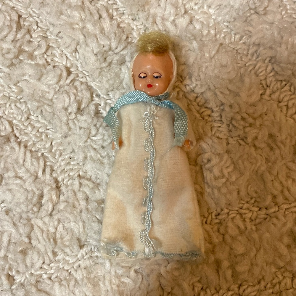 Miniature vintage baby doll